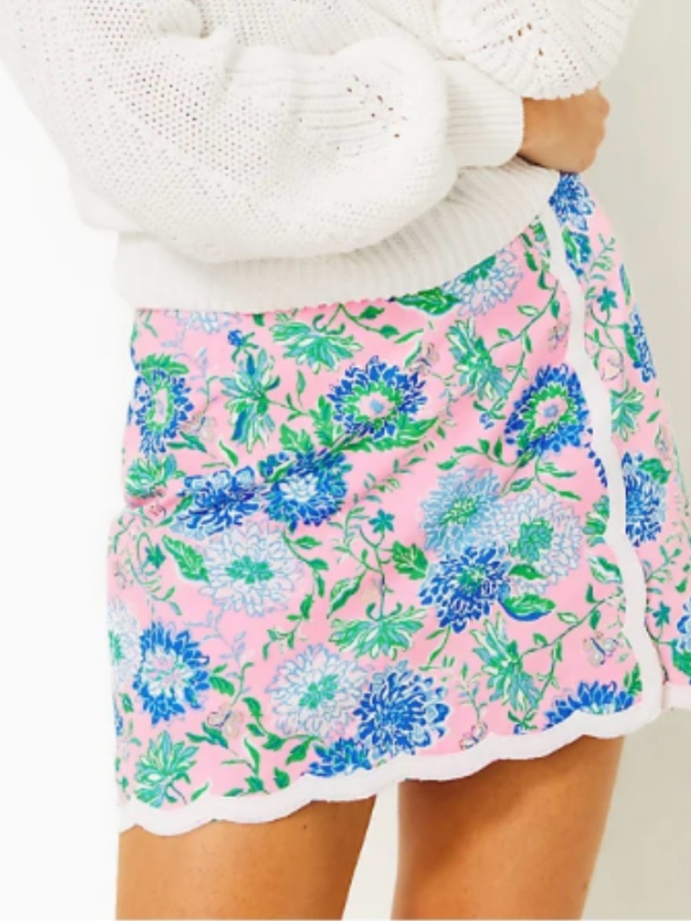 Lilly Pulitzer Michelina skort Sz 16 Conch shell pink